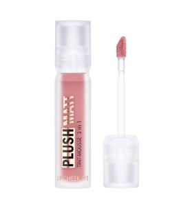 Тинт-мусс 3 в 1 для губ, щек и век PLUSH MATT тон 301 Rosy Rose 3,4г/LUXVISAGE