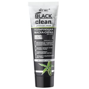 Маска-скраб для лица BLACK CLEAN полирующая BITЭКС