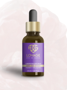 Сыворотка-омоложение ANTI-AGE EFFECT  сияние витамин С+Е и пептиды LOVAGE