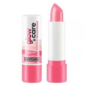 Бальзам для губ LUXVISAGE  glow & care блеск и увлажнение 3,9 г LUXVISAGE/12/ОПТ