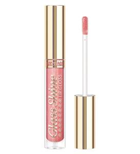 Блеск для губ Glass Shine LUXVISAGE бежевый 18 сияющий глянцевый финиш