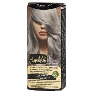 Крем-краска для волос HAIR Happiness тон №9.1  пепельный блондин Белита-М