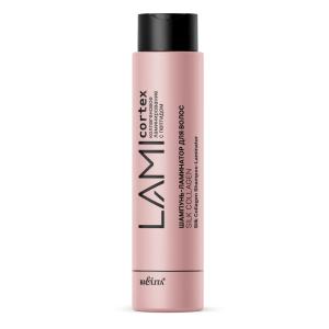Шампунь-ламинатор Lamicortex для волос "Silk Collagen" 400мл Белита