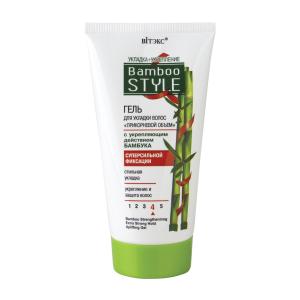 Гель для укладки волос BAMBOO STYIE сверхсильная фиксация прикорневой объем бамбук BITЭКС