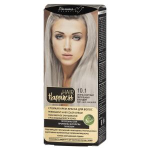 Крем-краска для волос HAIR Happiness тон 10.1 Очень светлый пепельный блондин аммиачная  ланолин, протеины сои и  кукурузы Белита-М
