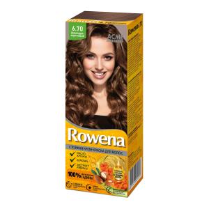 Крем-краска для волос Rowena тон 6.70 аммиачная  экстракт рябины , кератин, масто арганы  ACMEcosmetics