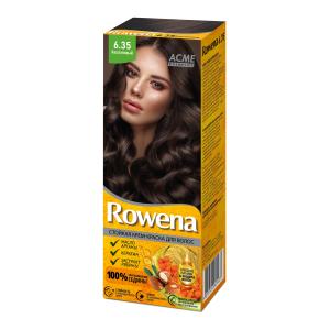 Крем-краска для волос Rowena тон 6.35 аммиачная  экстракт рябины , кератин, масто арганы  ACMEcosmetics