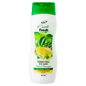 Крем-гель для душа EXOTIC FRESH "Лайм и лемонграсс" 500мл BITЭКС