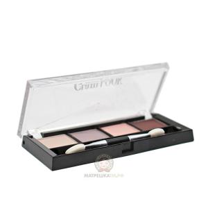 Тени для век LUXVISAGE Glam Look (4-х цветные) 04 Лиловая
